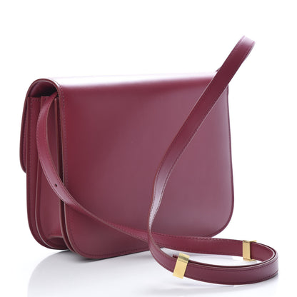 Celine Box Calfskin Medium Classic Box Flap Bag Raspberry 3 of 11