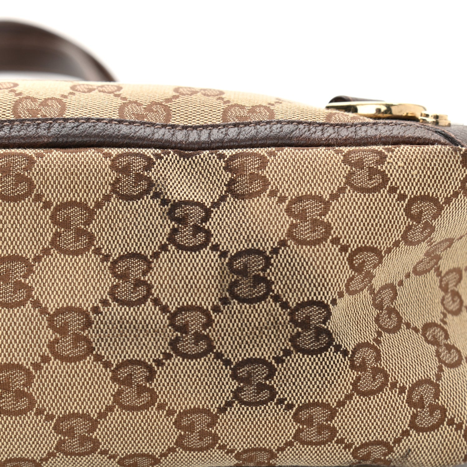 Gucci Monogram Large Abbey Tote Dark Brown 11 of 12
