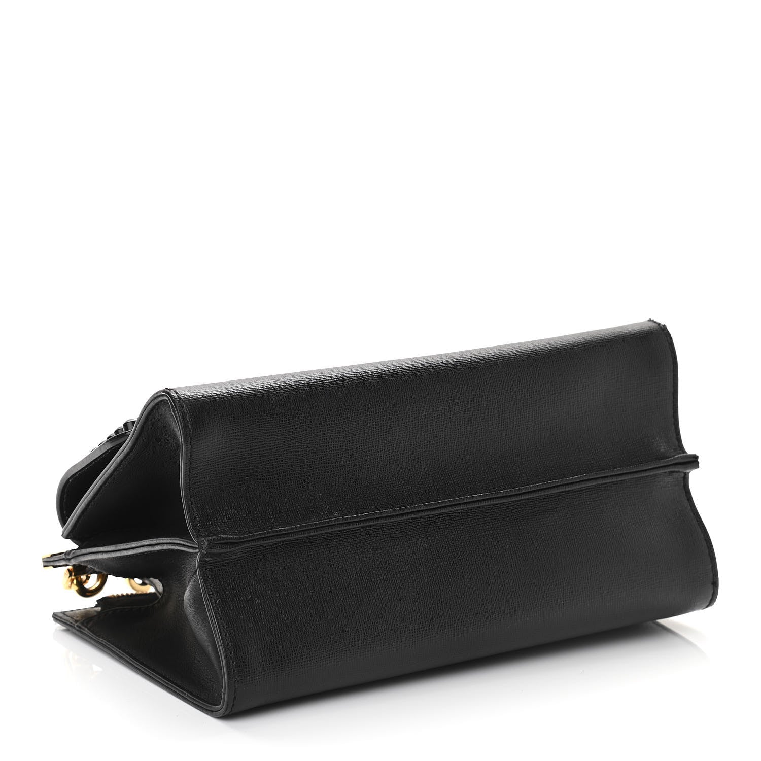 Fendi Vitello Elite Studded Monster Mini Demi Jour Shoulder Bag Black 4 of 14