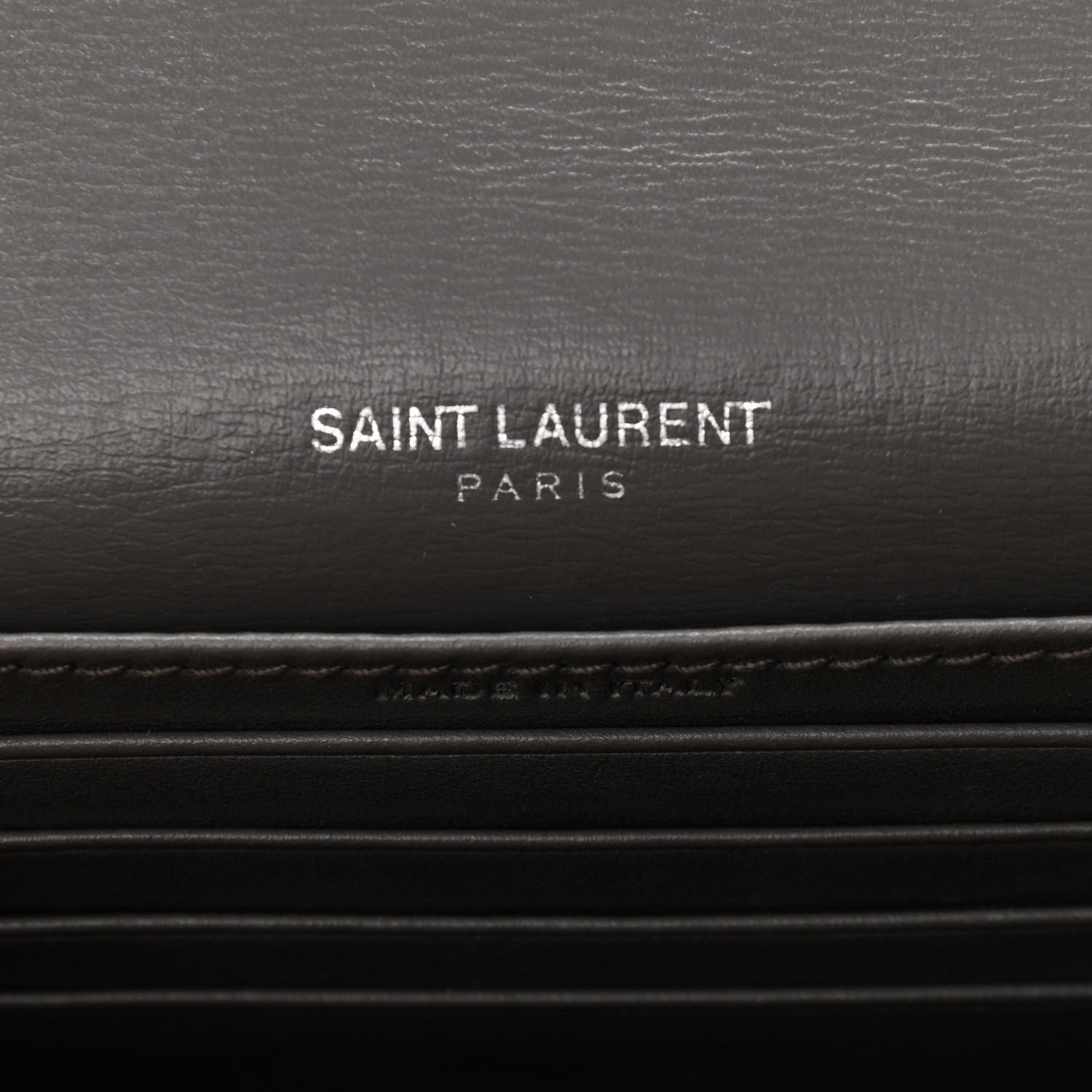 Saint Laurent Calfskin Monogram Sunset Chain Wallet Earth 6 of 17