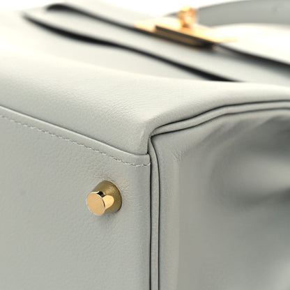 Hermes Evercolor Kelly Retourne 28 Bleu Glacier 10 of 13