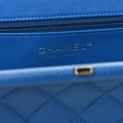 Chanel Caviar Quilted Timeless Clutch Blue 6 of 8