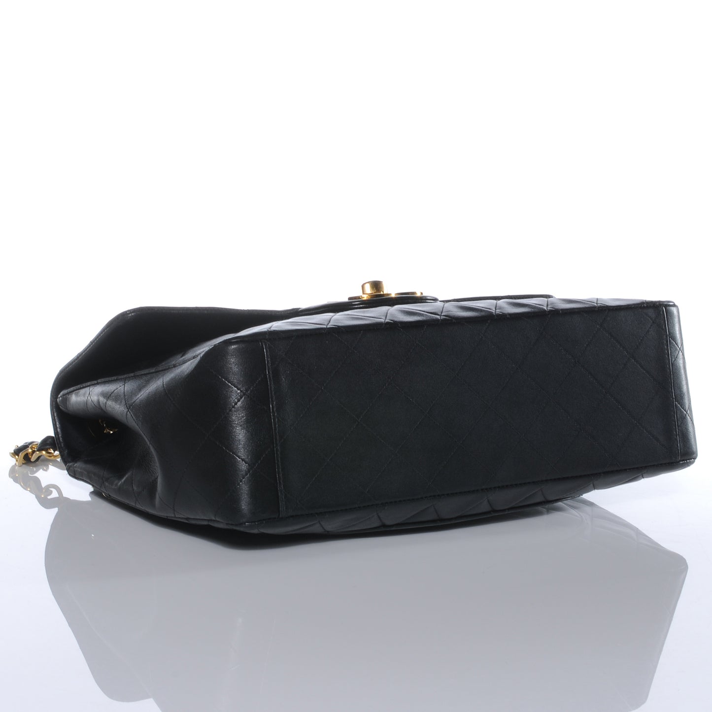 Lambskin XL Jumbo Flap Black