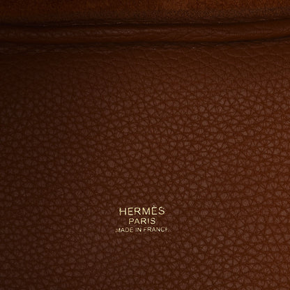 Hermes Taurillon Clemence Picotin Lock 18 PM Gold 6 of 8