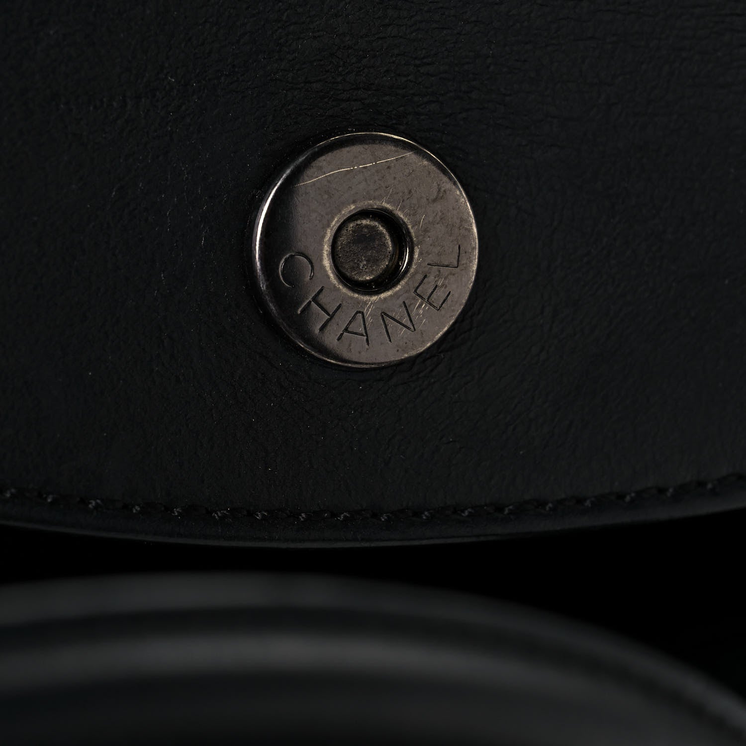 Chanel Calfskin Quilted Small Easy Shopping Tote Black 15 of 18