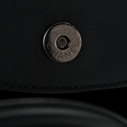 Chanel Calfskin Quilted Small Easy Shopping Tote Black 15 of 18