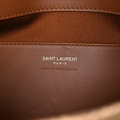 Saint Laurent Raffia Calfskin Medium Monogram Solferino Satchel 6 of 12