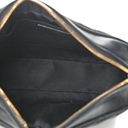 Saint Laurent Calfskin Matelasse Monogram Lou Camera Bag Black 4 of 9