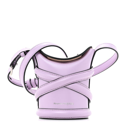 Alexander McQueen Calfskin Mini Curve Bucket Bag Light Purple 1 of 10