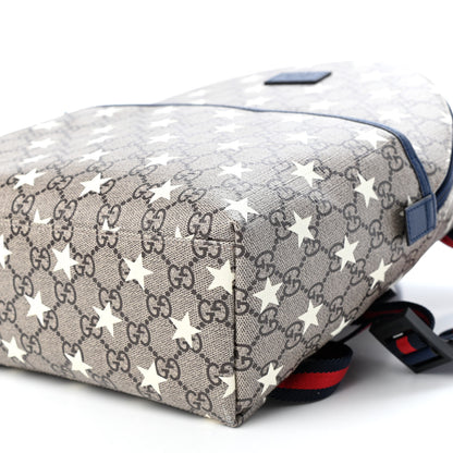 Gucci GG Supreme Monogram Stars Childrens Backpack Beige Ebony Yellow Royal 9 of 9