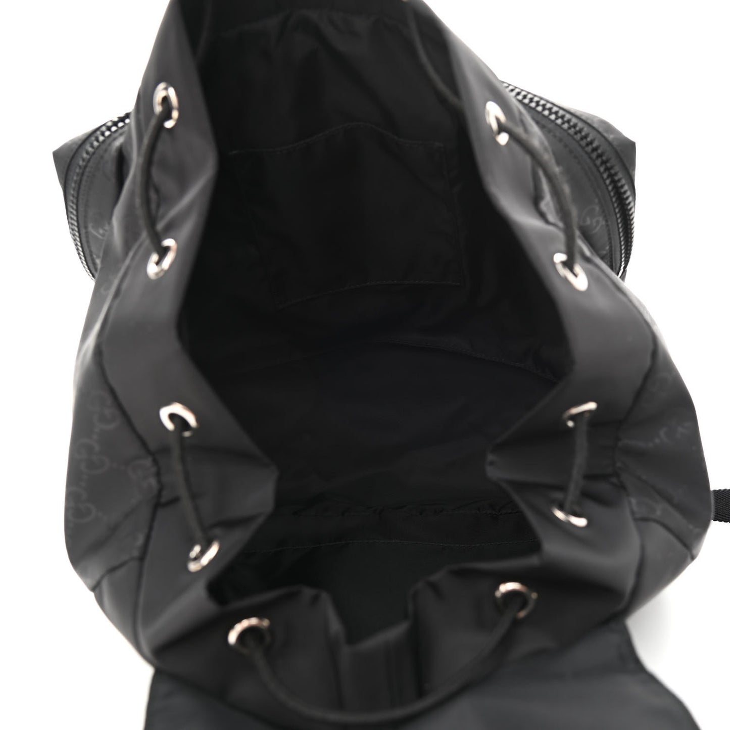 Nylon Monogram Small Single Buckle Backpack Black