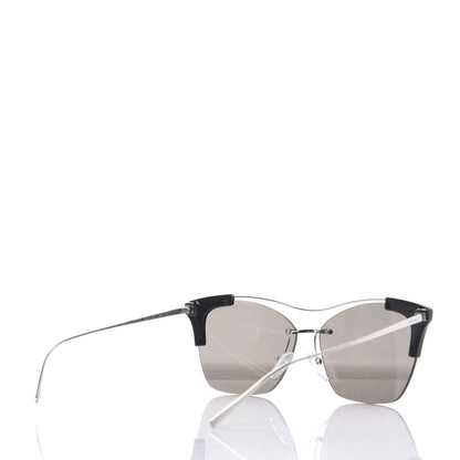 Prada Cat Eye Sunglasses SPR 21U Black 4 of 8