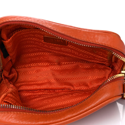 Prada Vitello Daino Mini Camera Crossbody Papaya 4 of 17