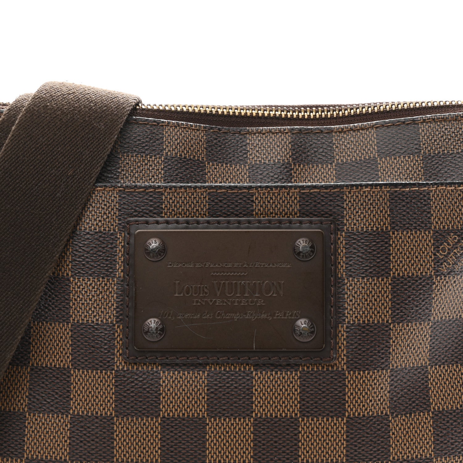 Louis Vuitton Damier Ebene Brooklyn Flat Pochette 8 of 11
