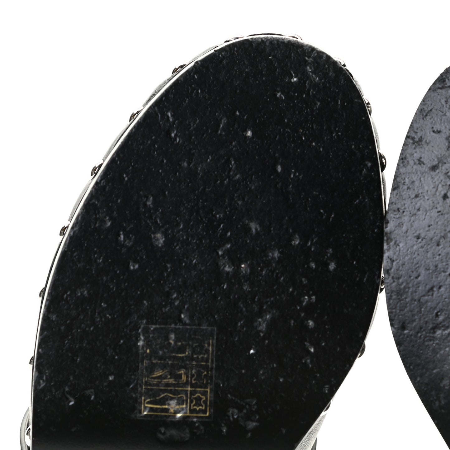Calfskin Calya Mules 38 Black
