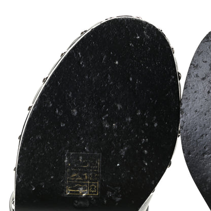 Hermes Calfskin Calya Mules 38 Black 8 of 13