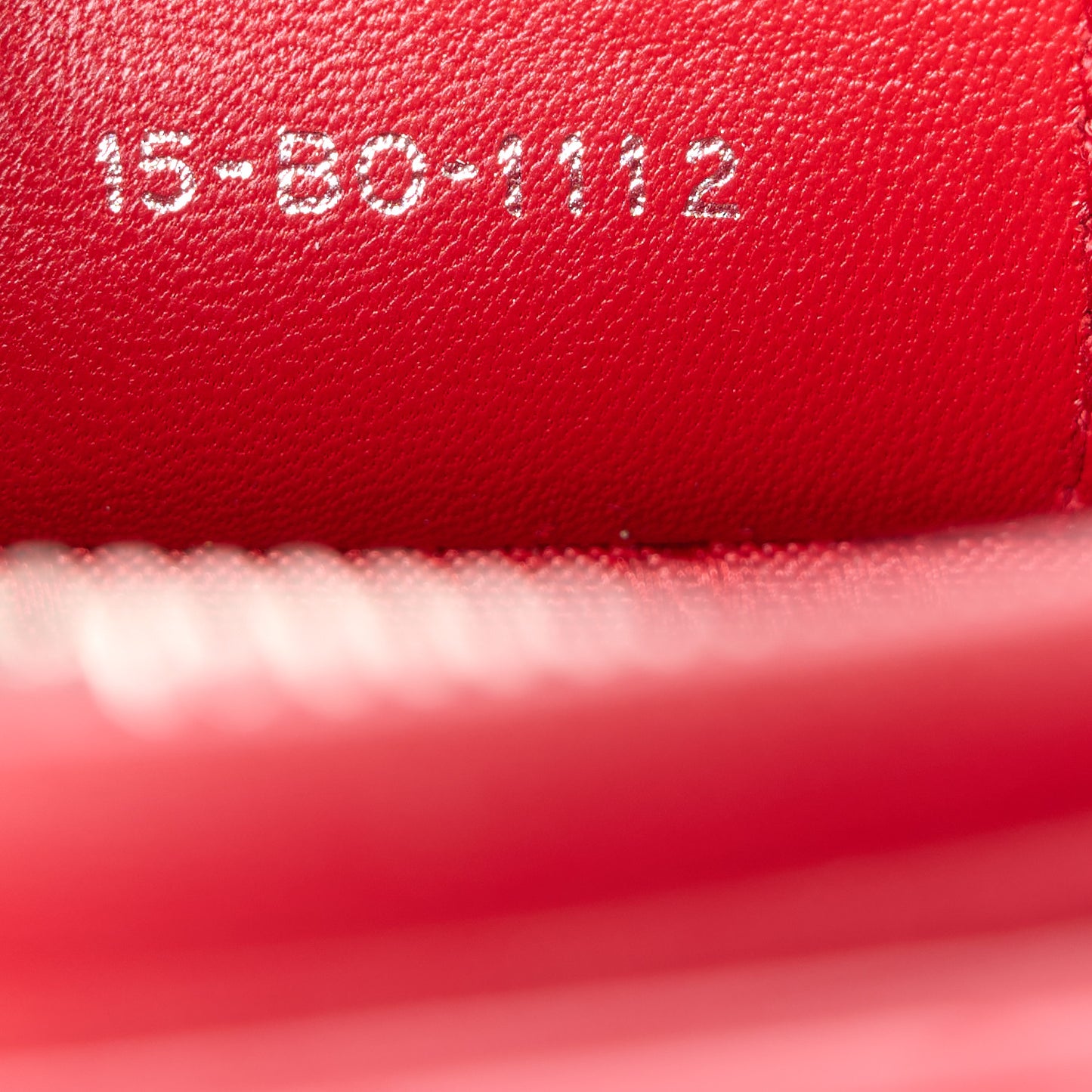 CHRISTIAN DIOR Lambskin Cannage Medium Lady Dior Red