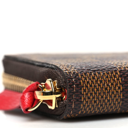 Louis Vuitton Damier Ebene Clemence Wallet Cherry 8 of 9