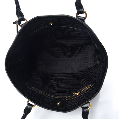 Prada Tessuto Nylon Soft Calf Tote Black 7 of 10