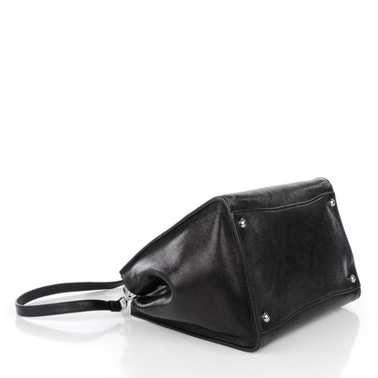 Prada Glace Calf Twin Pocket Tote Nero Black 4 of 9