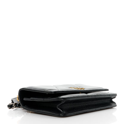 Chanel Lambskin Quilted Chanel 19 Wallet On Chain WOC Black 4 of 11