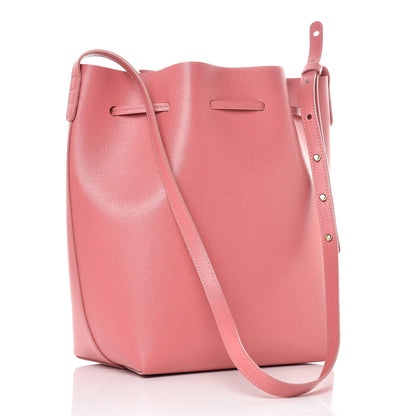 Mansur Gavriel Saffiano Bucket Bag Blush 4 of 12