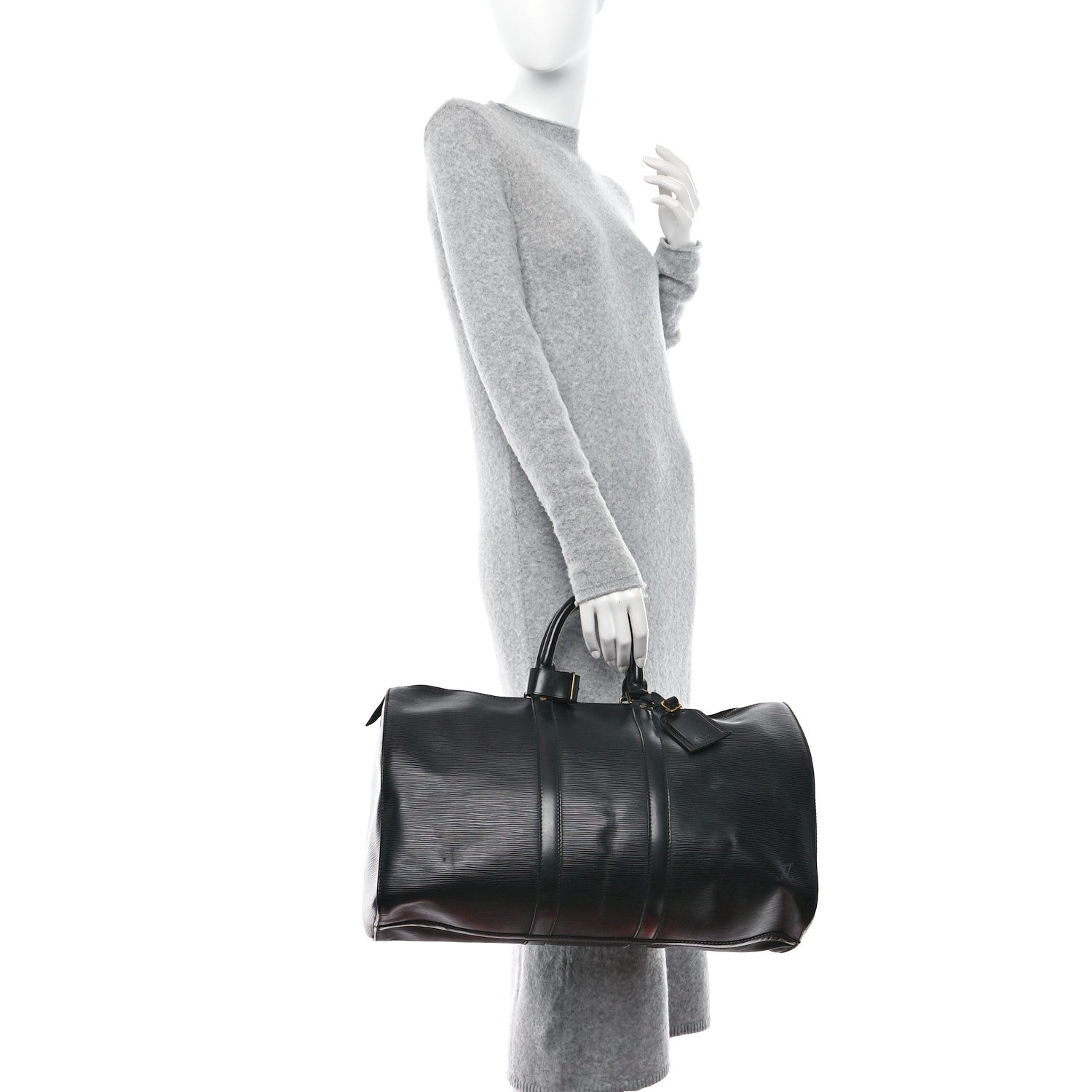 Louis Vuitton Epi Keepall 45 Black 2 of 15