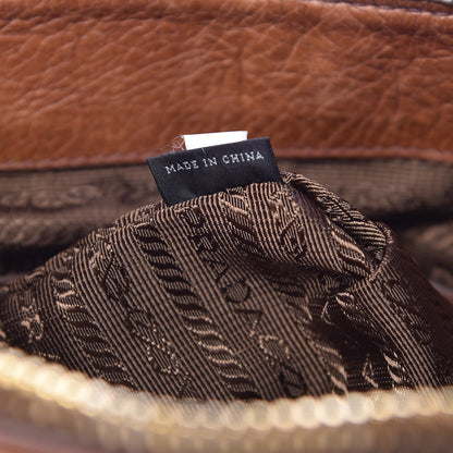 Prada Vitello Shine Shopping Satchel Palissandro 7 of 10