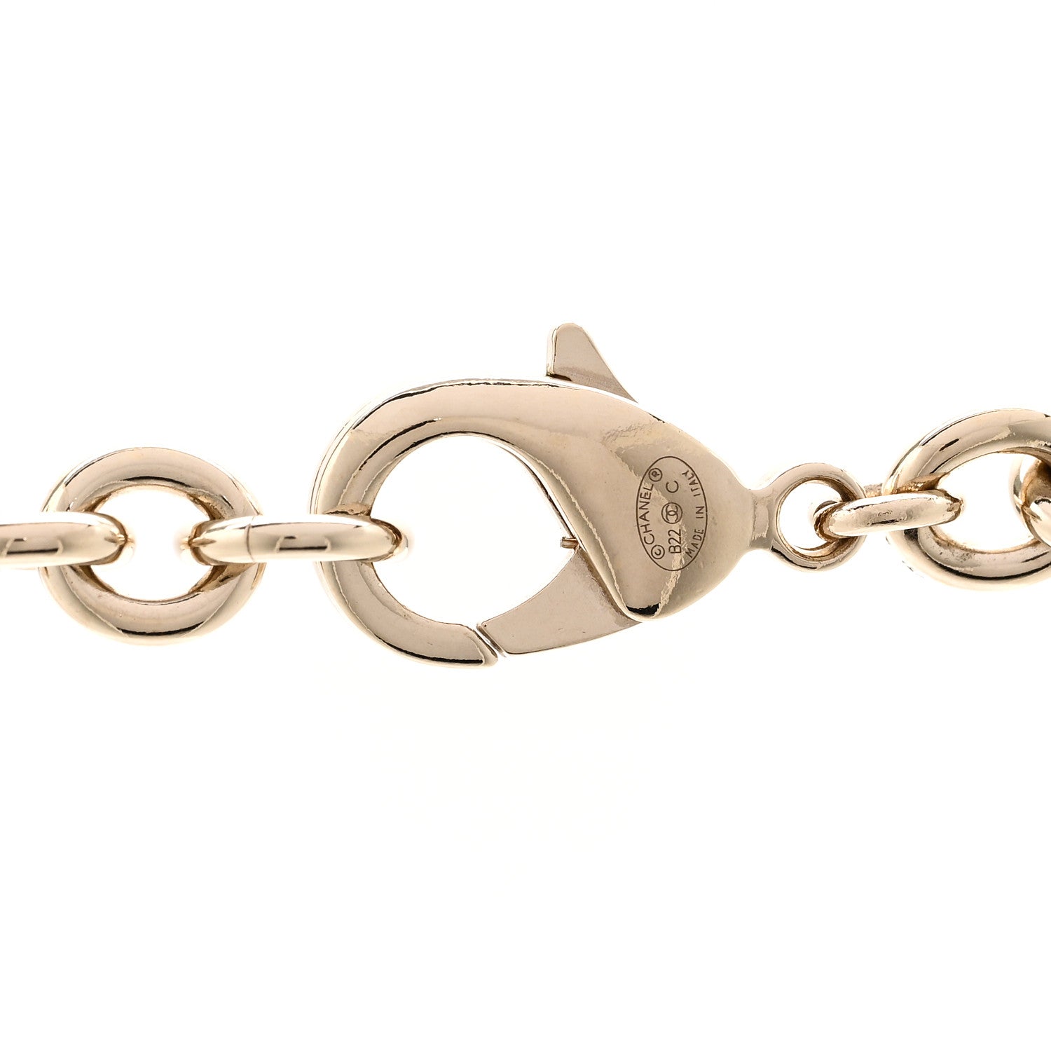Chanel Metal CC Heart Locket Necklace Gold 5 of 6