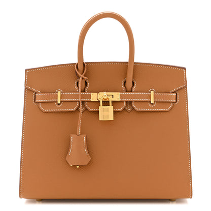 Hermes Epsom Birkin Sellier 25 Gold 1 of 11