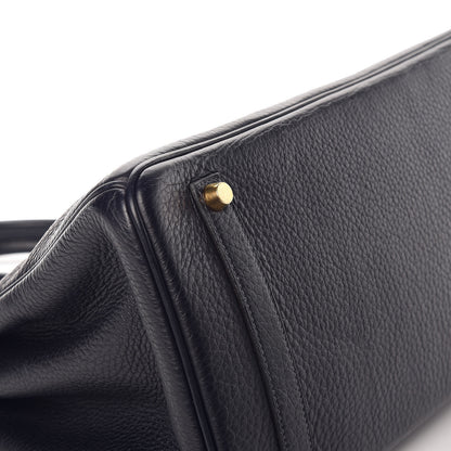Hermes Taurillon Clemence Birkin 35 Bleu Indigo 35 of 36