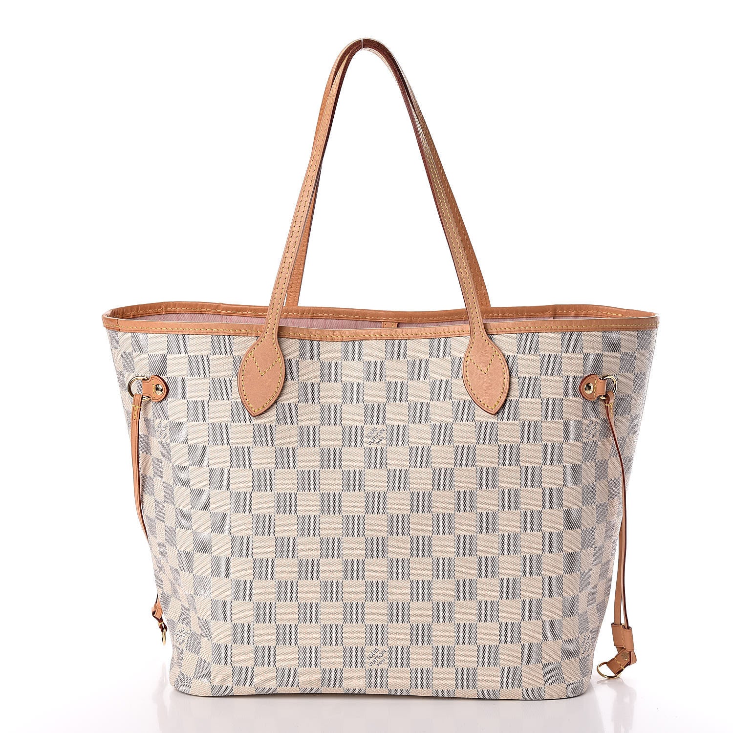 Louis Vuitton Damier Azur Neo Neverfull MM Rose Ballerine 3 of 11