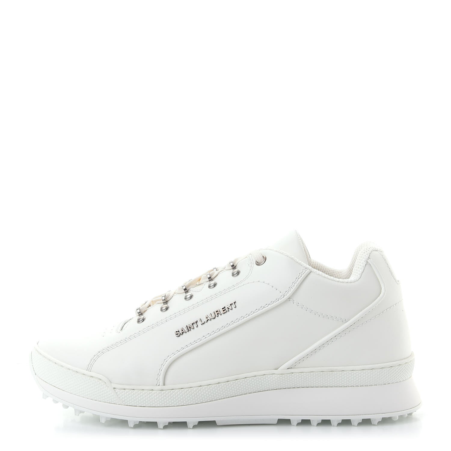 Saint Laurent Calfskin Jump Low Top Sneakers 42 Optic White 1 of 11