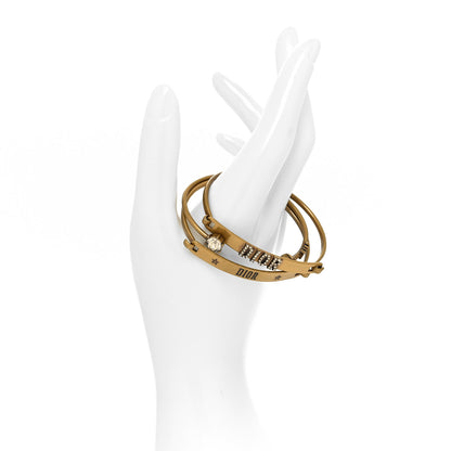 Christian Dior Metal Crystal Dio(r)evolution Bracelet Set Gold 2 of 4