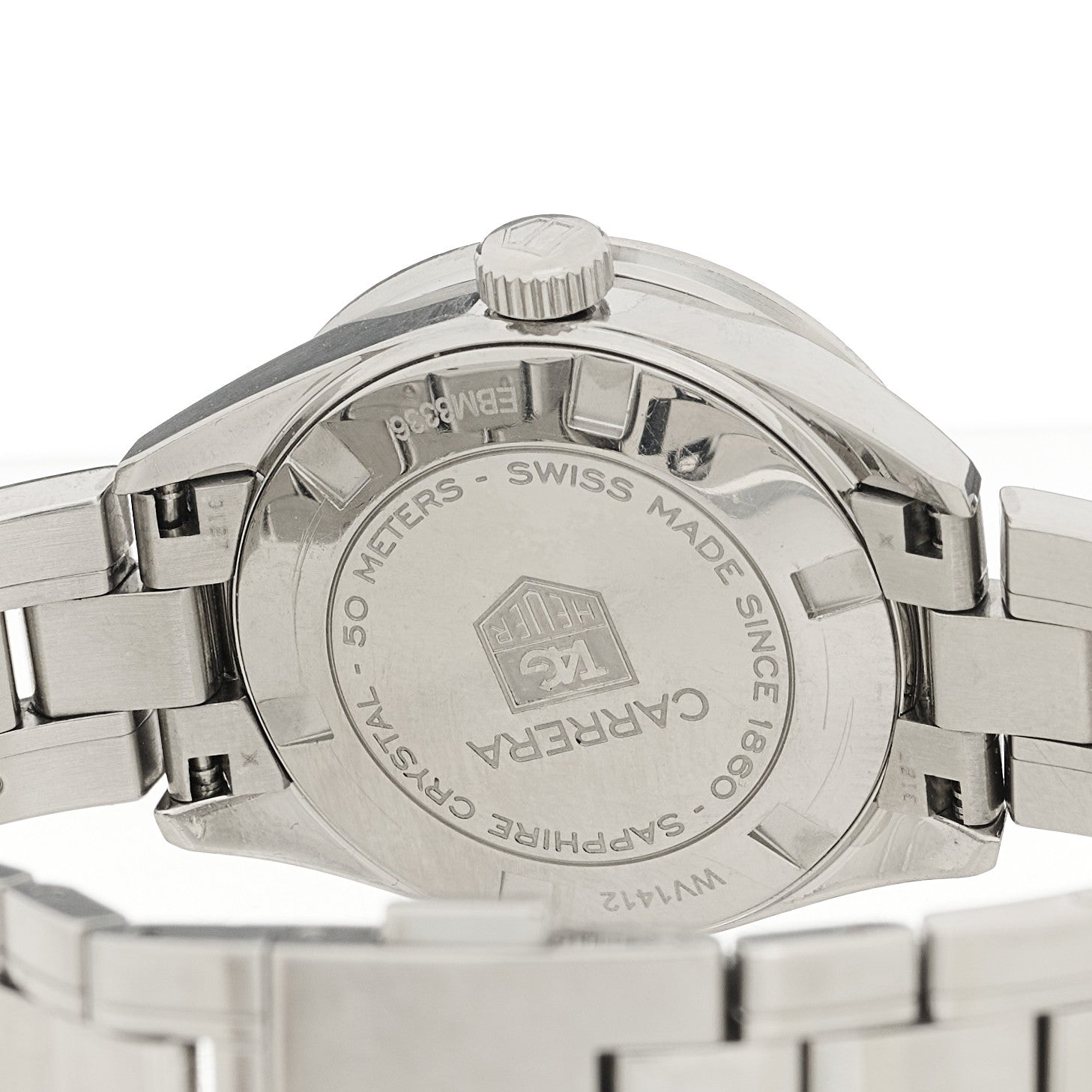 Tag Heuer Stainless Steel Diamond Bezel 28mm Carrera Lady Quartz Watch Black WV1412 4 of 4