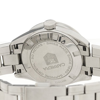 Tag Heuer Stainless Steel Diamond Bezel 28mm Carrera Lady Quartz Watch Black WV1412 4 of 4