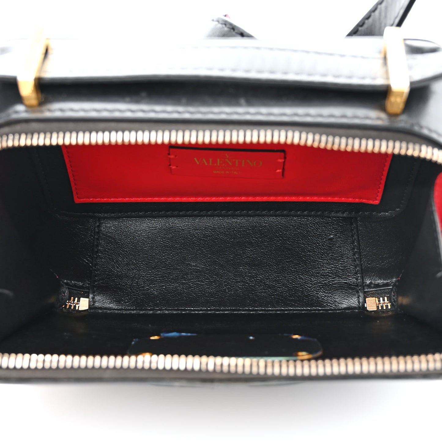 Smooth Calfskin VSling Crossbody Bag Black