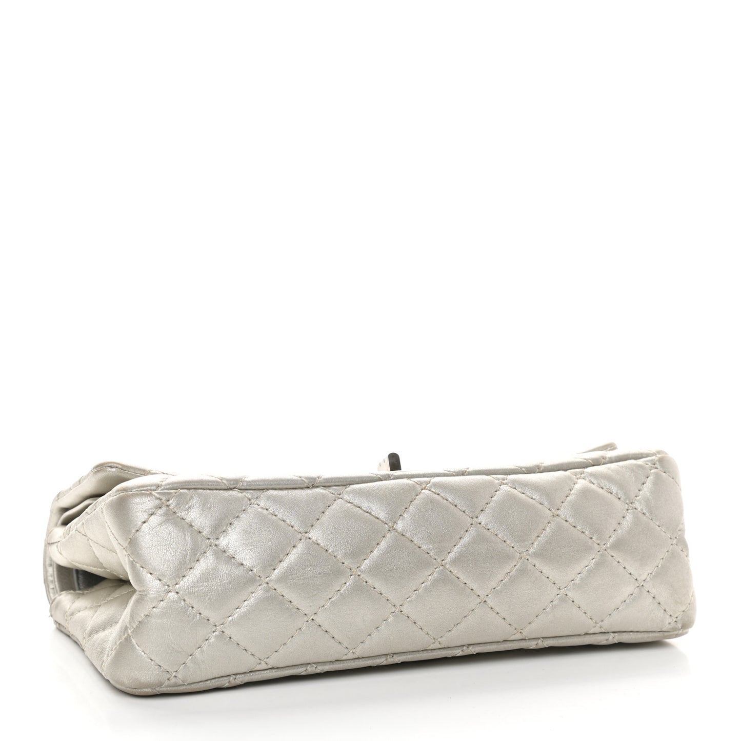 Metallic Lambskin Quilted 2.55 Reissue 225 Flap Silver