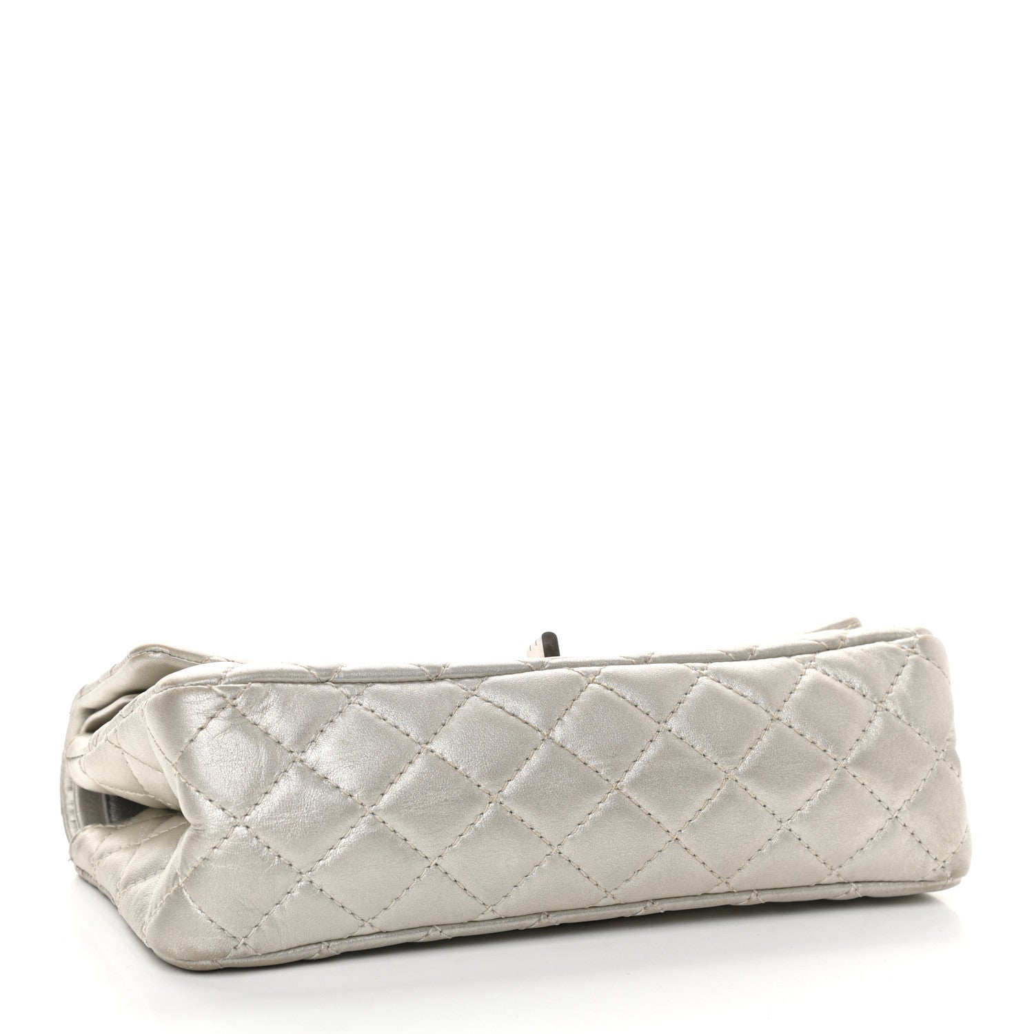 Chanel Metallic Lambskin Quilted 2.55 Reissue 225 Flap Silver 4 of 9
