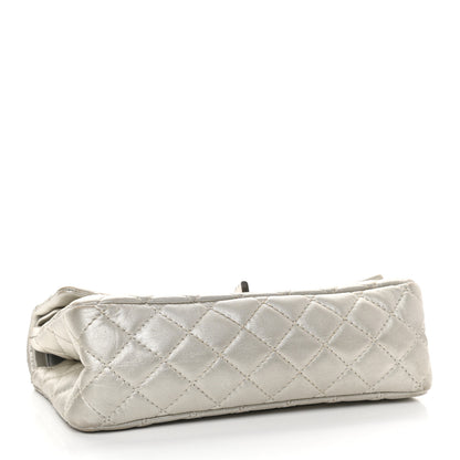 Chanel Metallic Lambskin Quilted 2.55 Reissue 225 Flap Silver 4 of 9