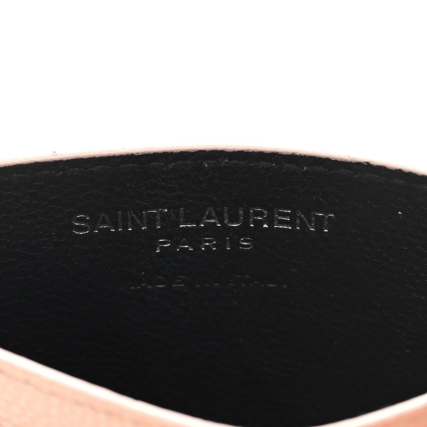 Grain De Poudre Matelasse Chevron Monogram Credit Card Case Pale Pink