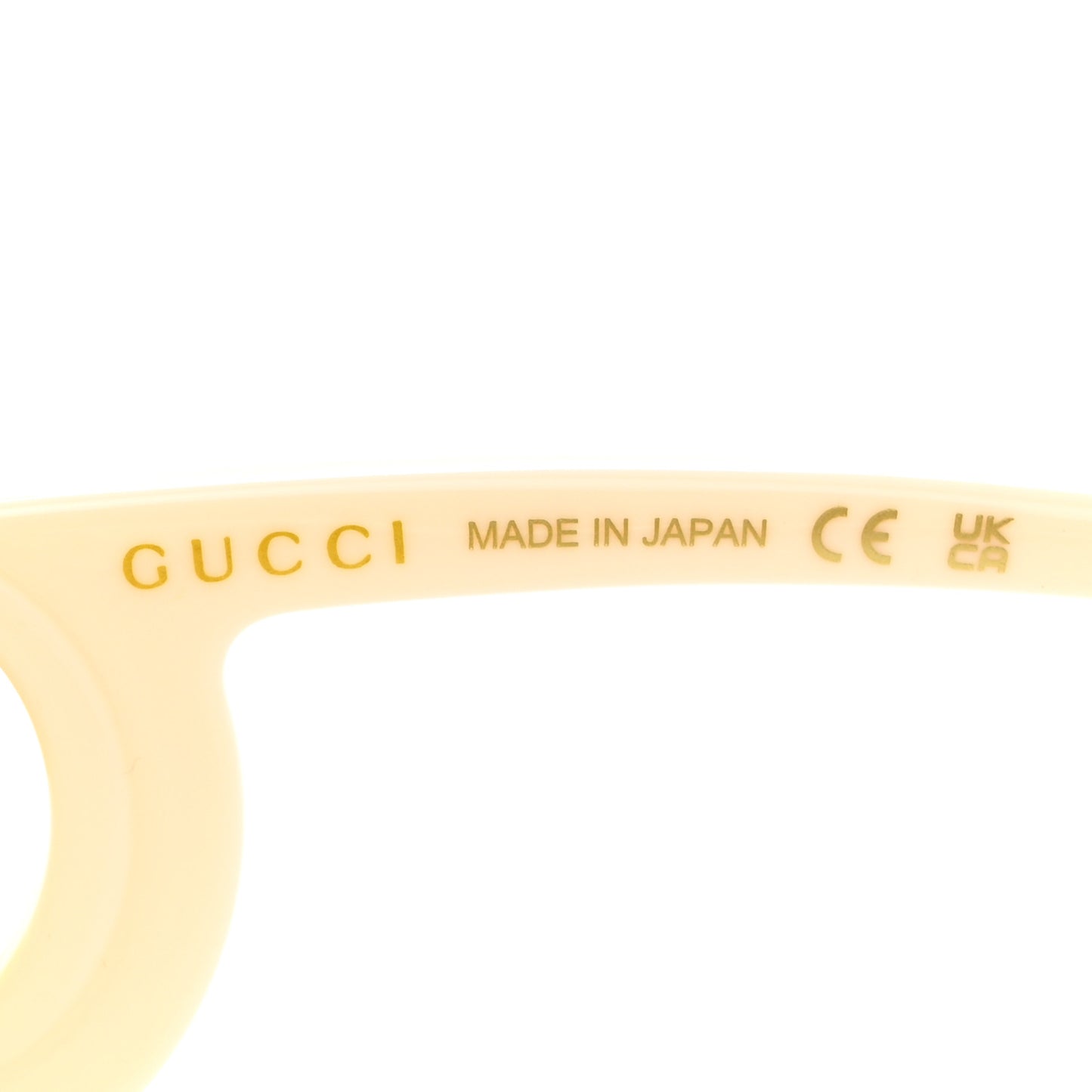 Acetate Rectangle Frame Sunglasses GG1326S White