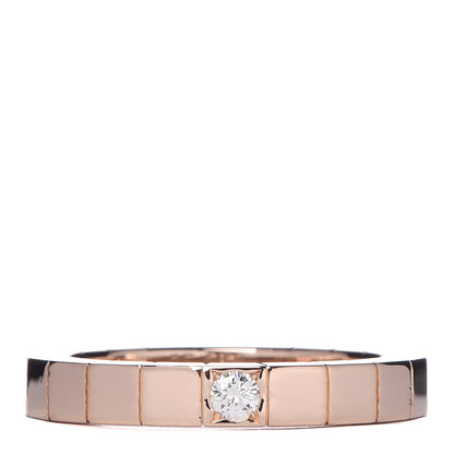 Cartier 18K Pink Gold Diamond Lanieres Band Ring 49 5 1 of 4