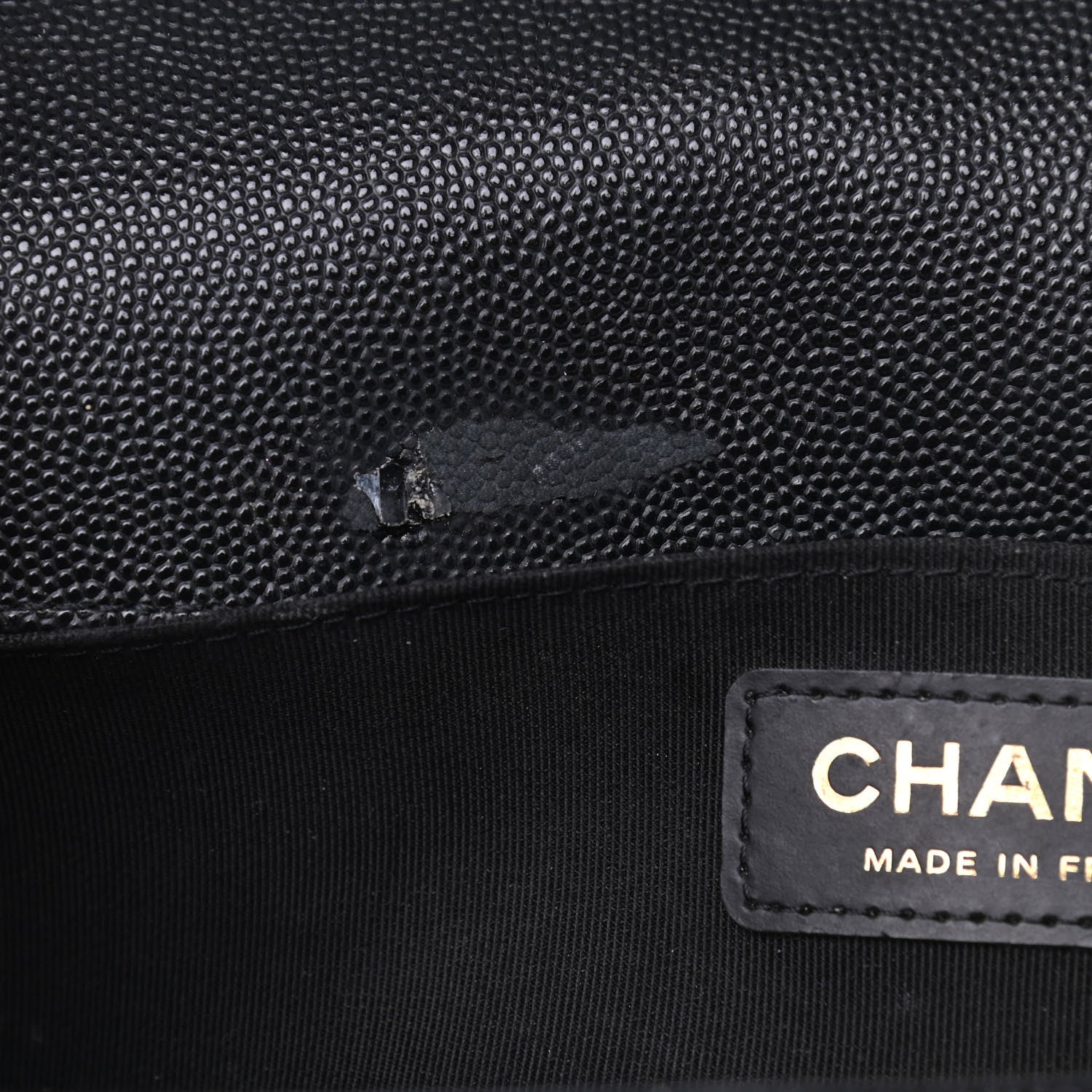 Chanel Caviar Quilted Medium Boy Flap Black 8 of 10