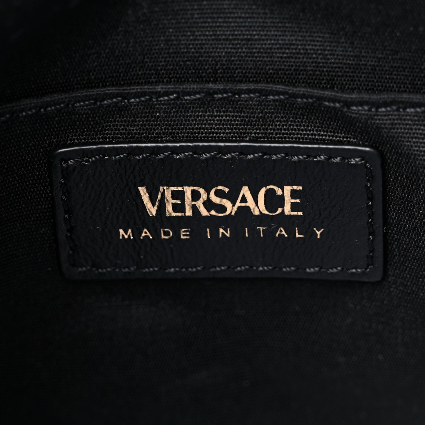 Nappa Quilted Medusa Bucket Bag Black