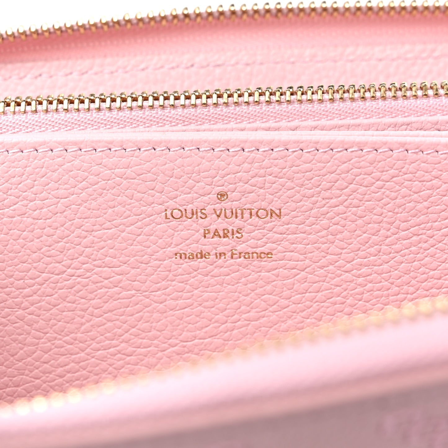 Empreinte Monogram Giant Broderies Zippy Wallet Pink Creme