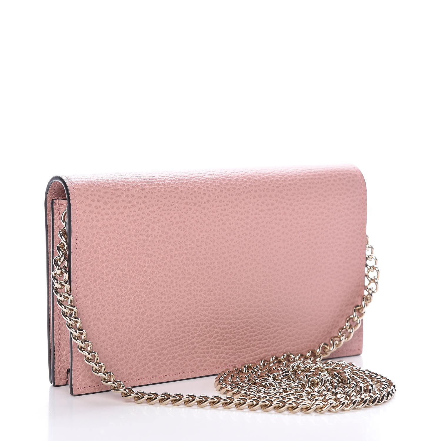 Gucci Dollar Calfskin Medium Betty Chain Wallet Soft Pink 3 of 10