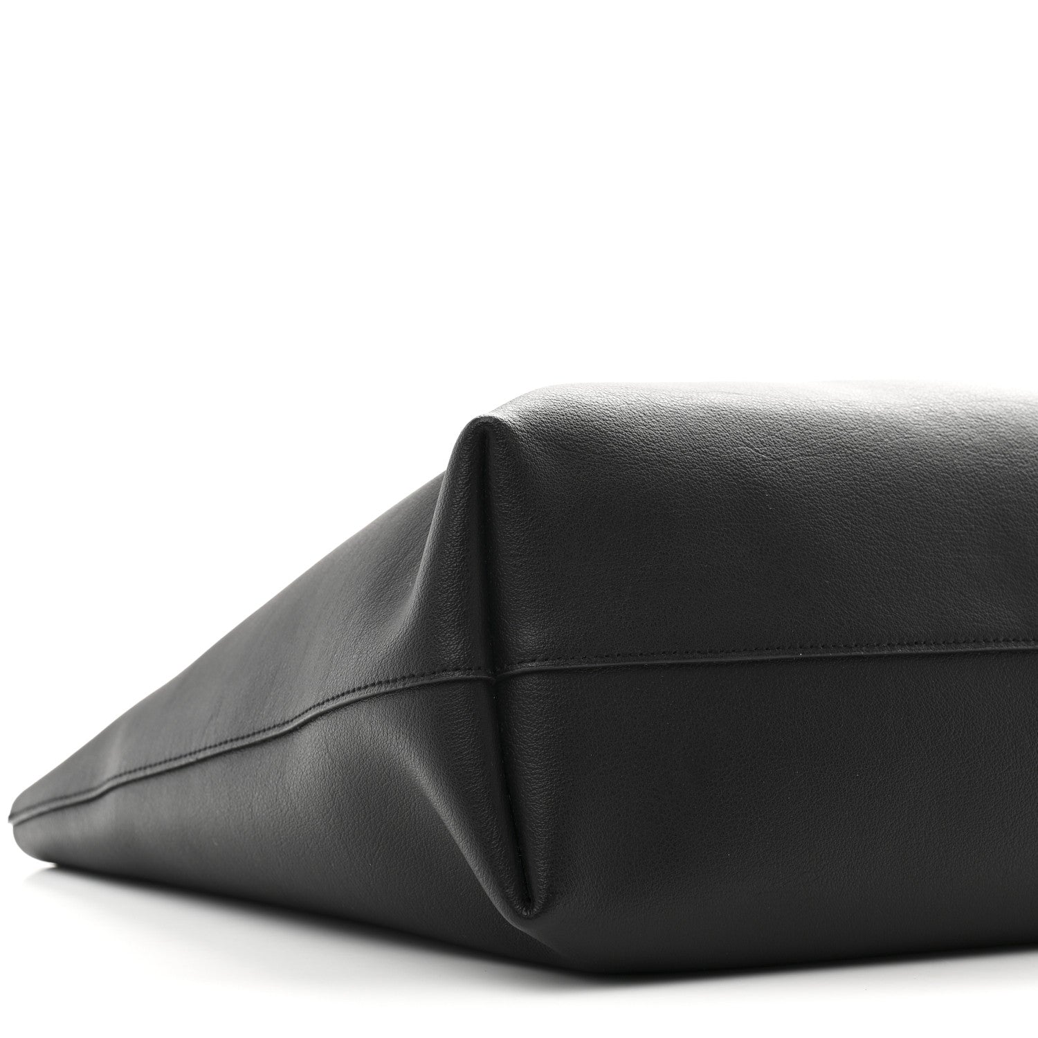 Saint Laurent Calfskin Large Shopping Tote Black 10 of 11