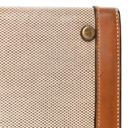 Hermes Peau Porc Toile Kelly Sellier 32 Gold 16 of 29