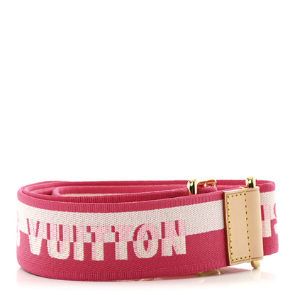 Louis Vuitton Jacquard Neverfull BB Shoulder Strap Pink Peony 2 of 3